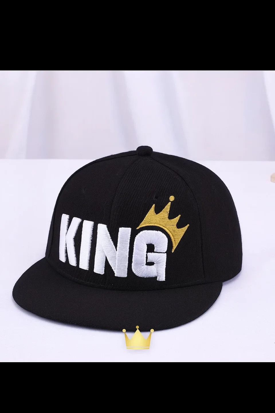 King Black Baseball Cap image indicator(2)