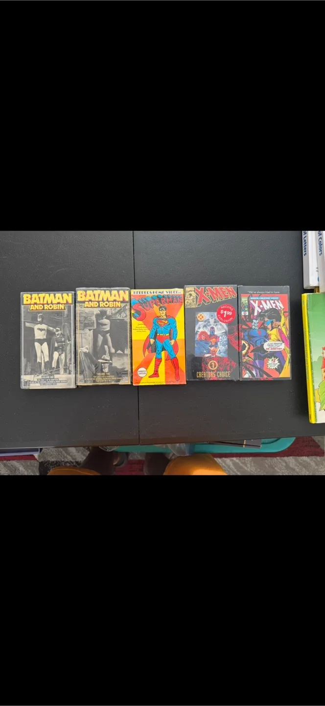 Batman & Robin, Superman, X-Men VHS Tapes thumbnail