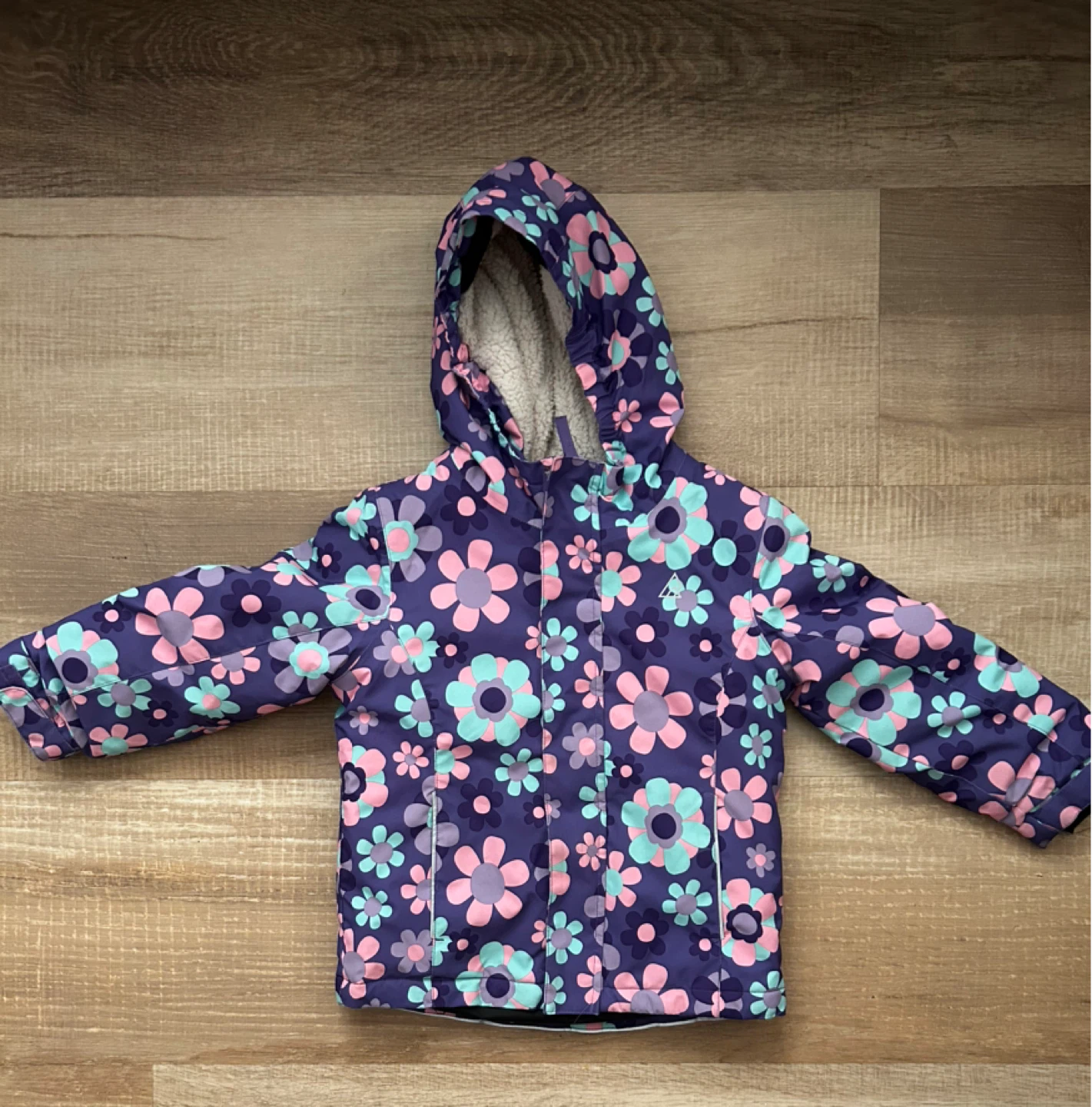 Rip zone Purple Floral Kids' Winter Jacket