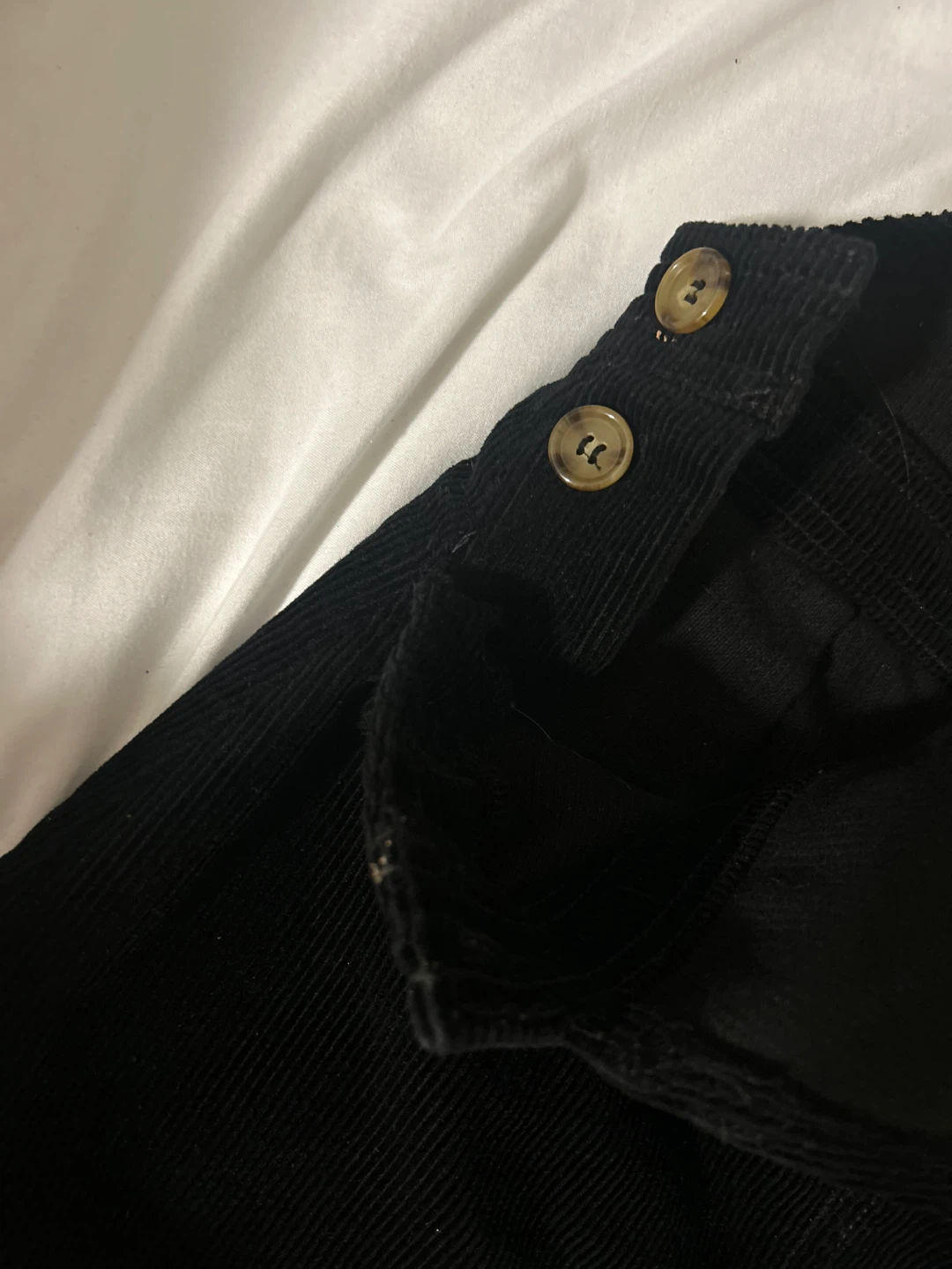 Black Corduroy Overall Dress - photo 2