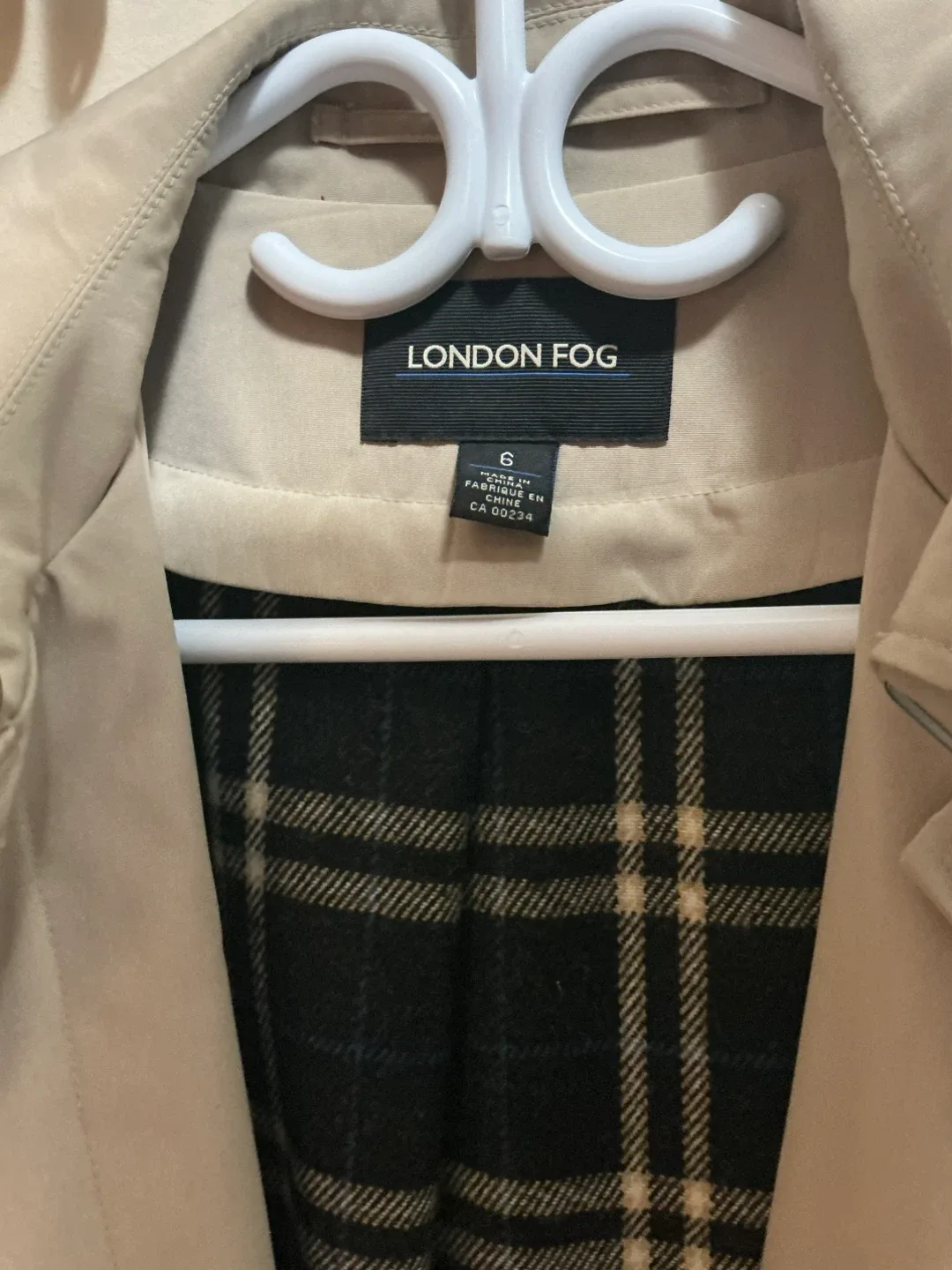 London Fog Trench Coat - Size 6 thumbnail