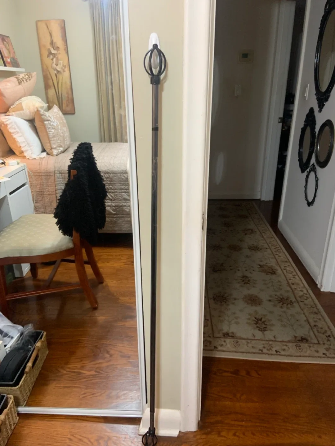 ONE NEW BRUSHED BRASS• BRONZED CURTAIN ROD ! BRAMPTON image indicator(6)