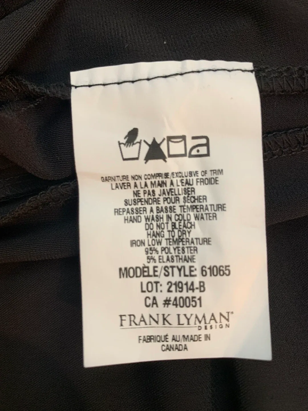 Frank Lyman Black Maxi Dress, Size Small image indicator(2)