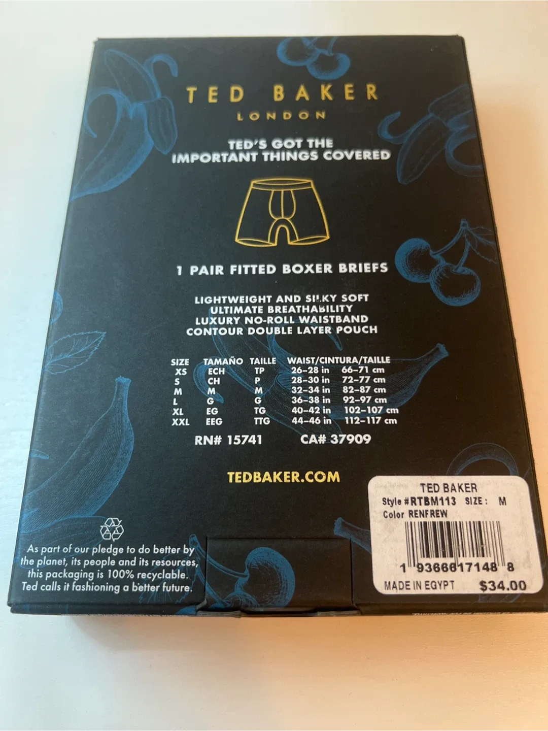 Ted Baker London Boxer Briefs - Size M - New in Box! image indicator(4)