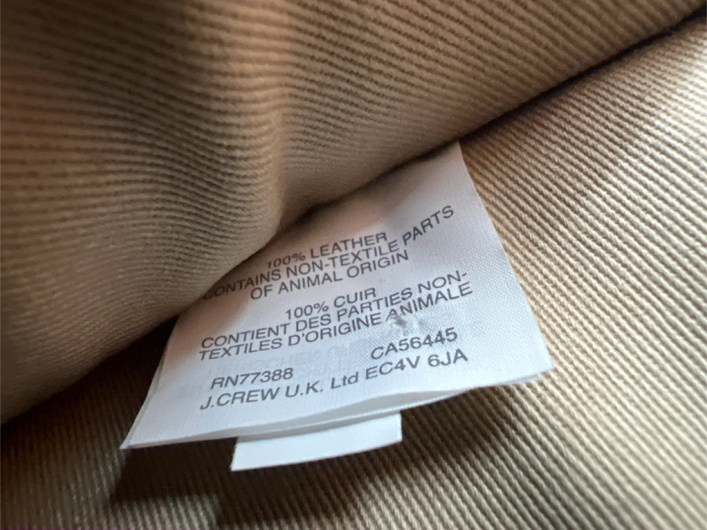 New Unused 100% Leather J.Crew Plaid Leather Pouch image indicator(5)