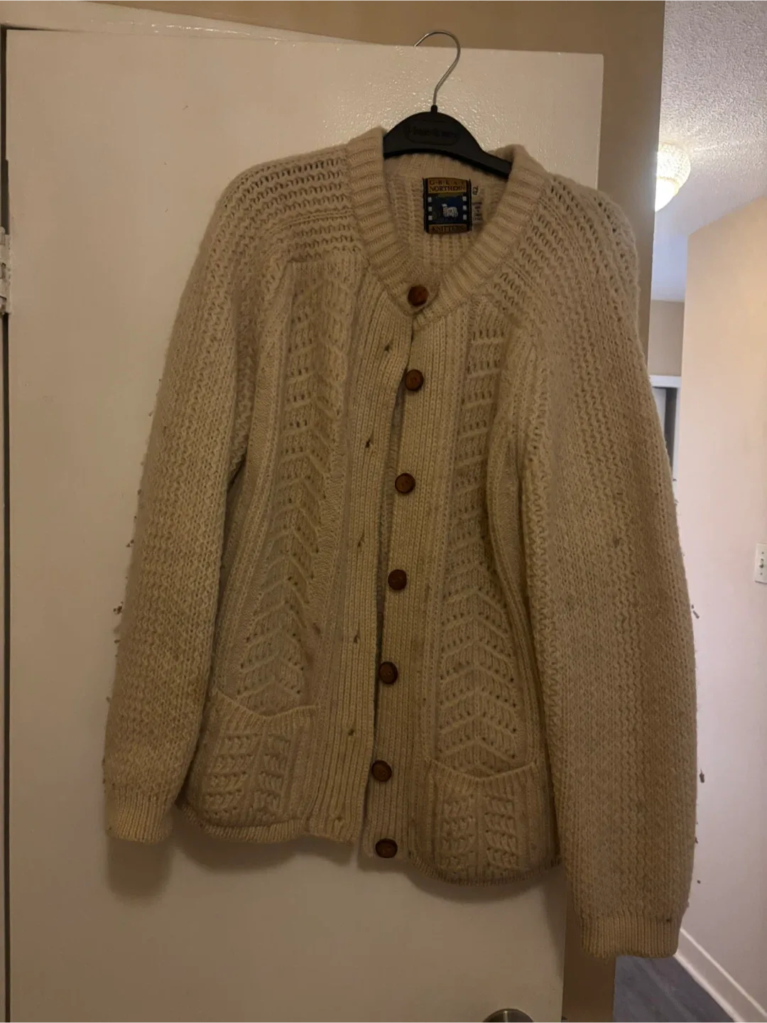 Great Northern Knitters Cream Cardigan thumbnail