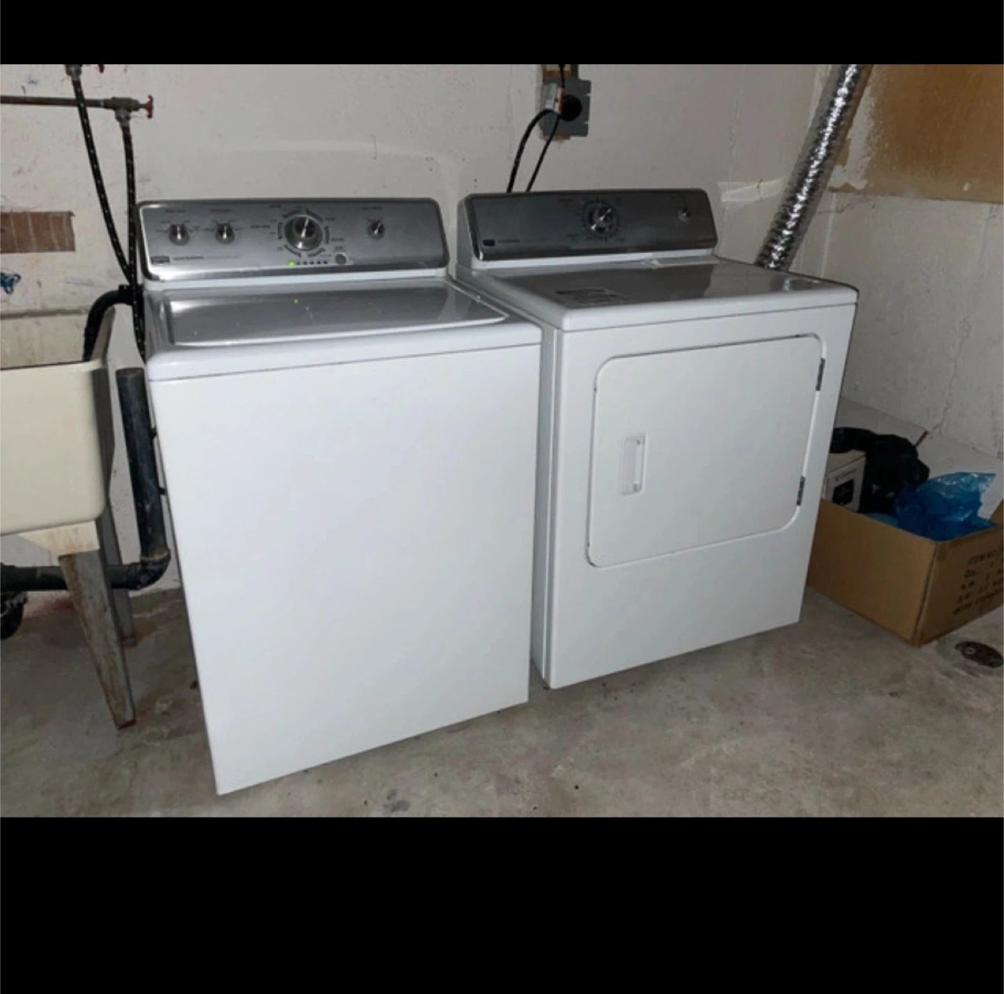 Washer and Dryer Set - White