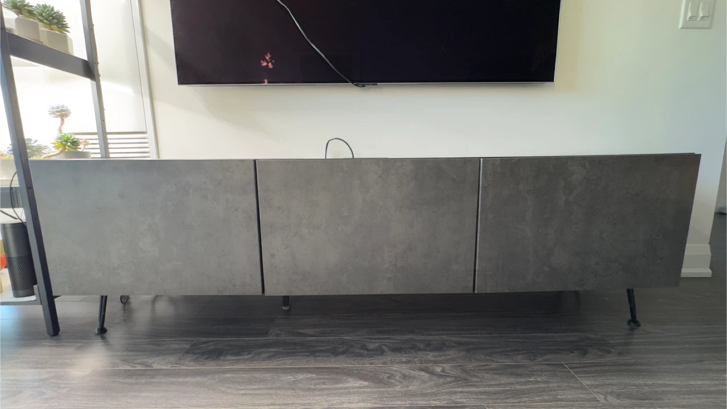 BESTA TV stand 2 sections