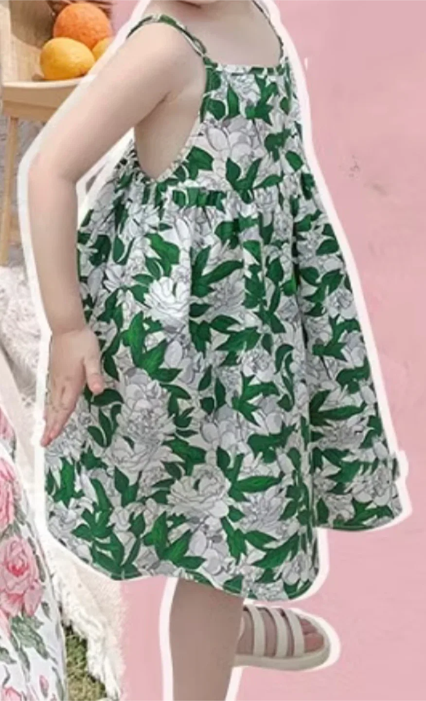 Floral Print Girls Sundress