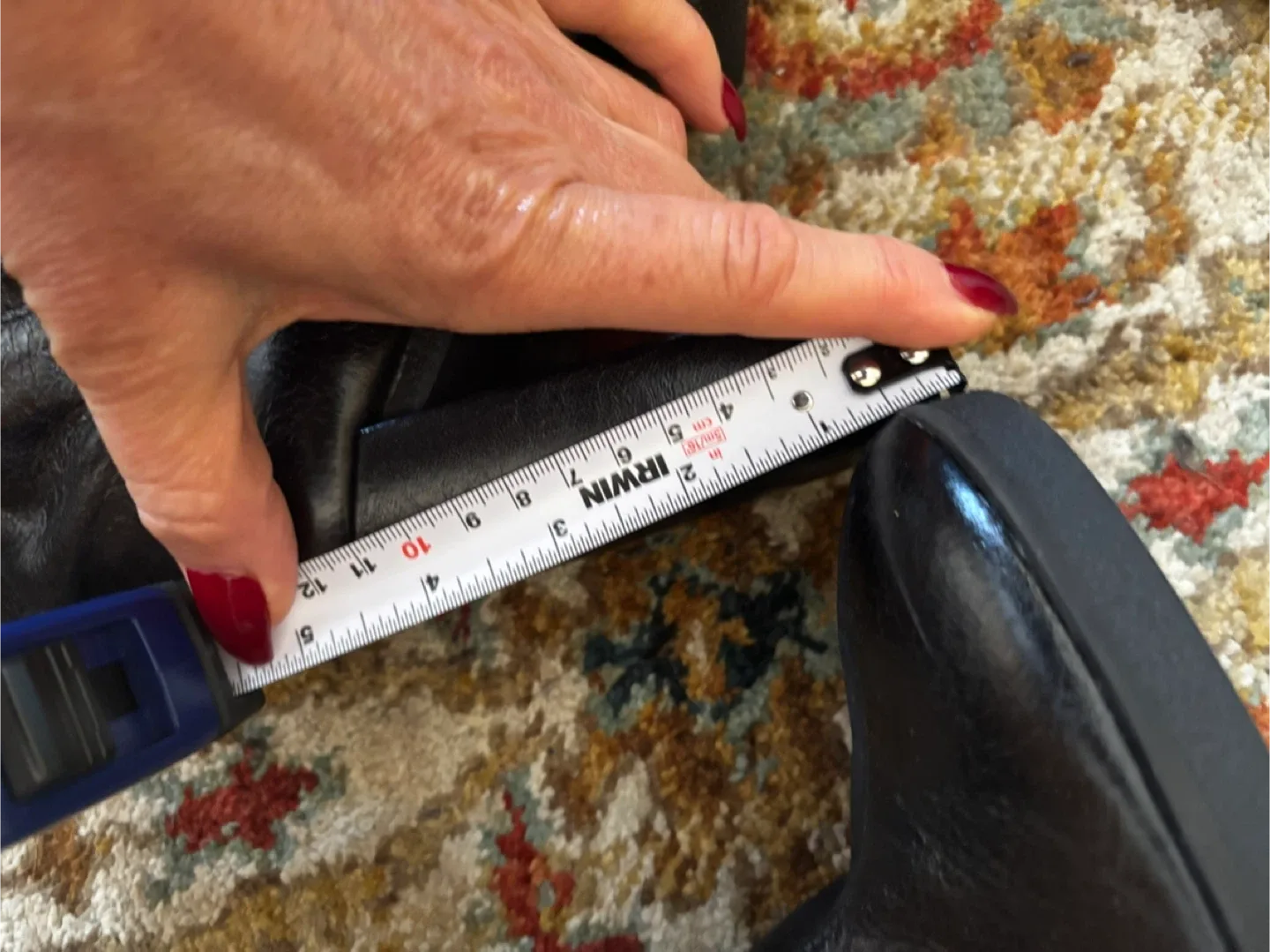 Zara Black Leather Over-the-Knee Boots - Size 40 image indicator(4)