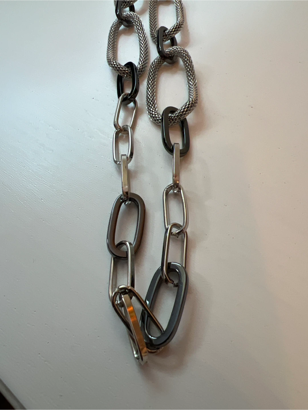 RJ Graziano Silver & Black Chain Necklace - photo 3