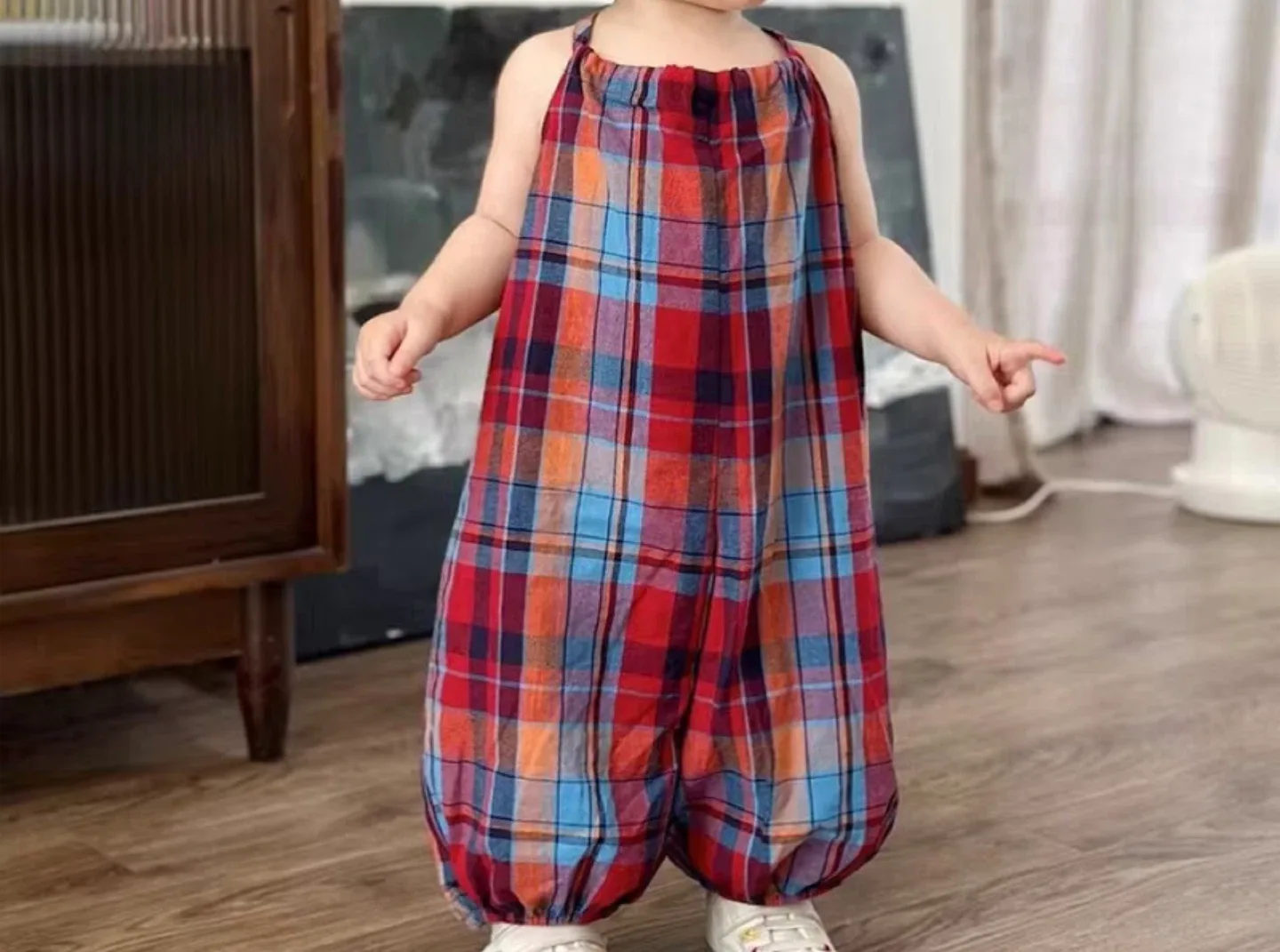 Toddler Plaid Jumpsuit