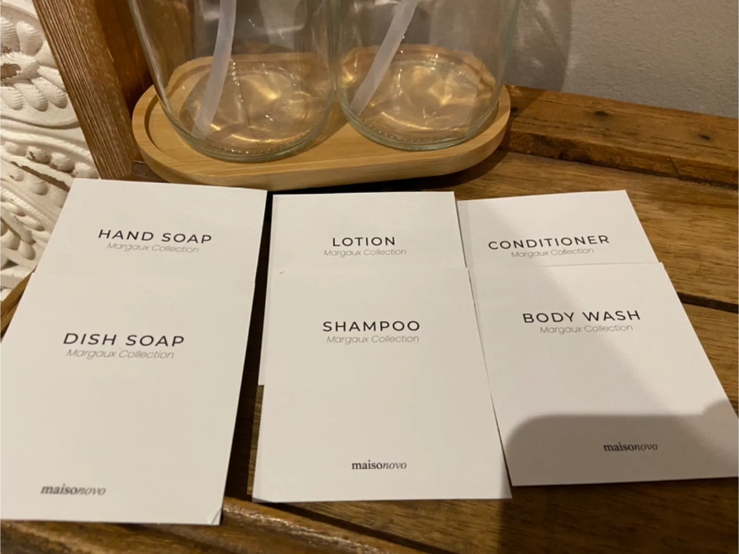 New Glass Soap Dispenser Bathroom/Kitchen Set image indicator(2)