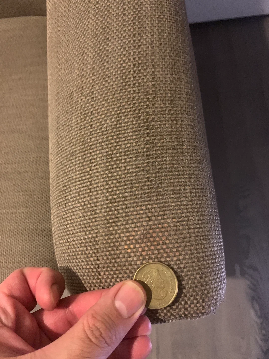 Comfortable Taupe Armchair image indicator(4)