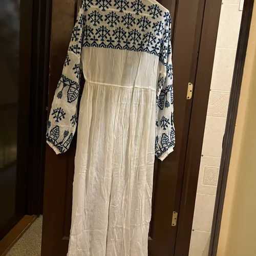Zara White Embroidered Maxi Dress/Beach Cover-up | Karrot Zara White Embroidered Maxi Dress/Beach Cover-up | Karrot