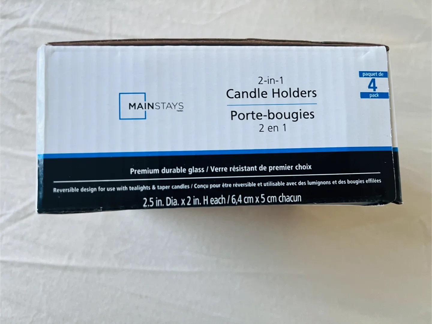 Glass candle holders set new