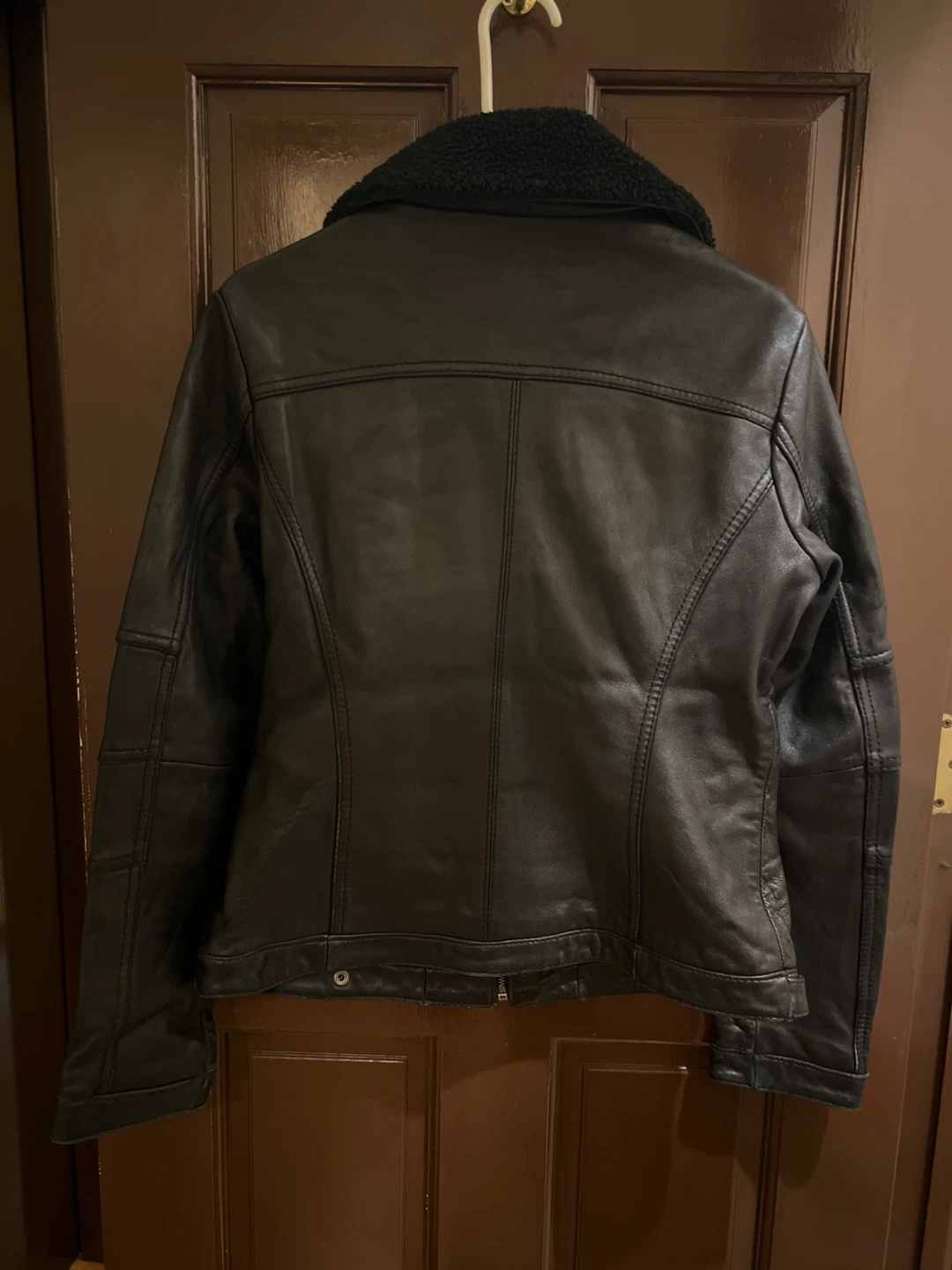 Michael Michael Kors Black Leather Jacket Size M - photo 2