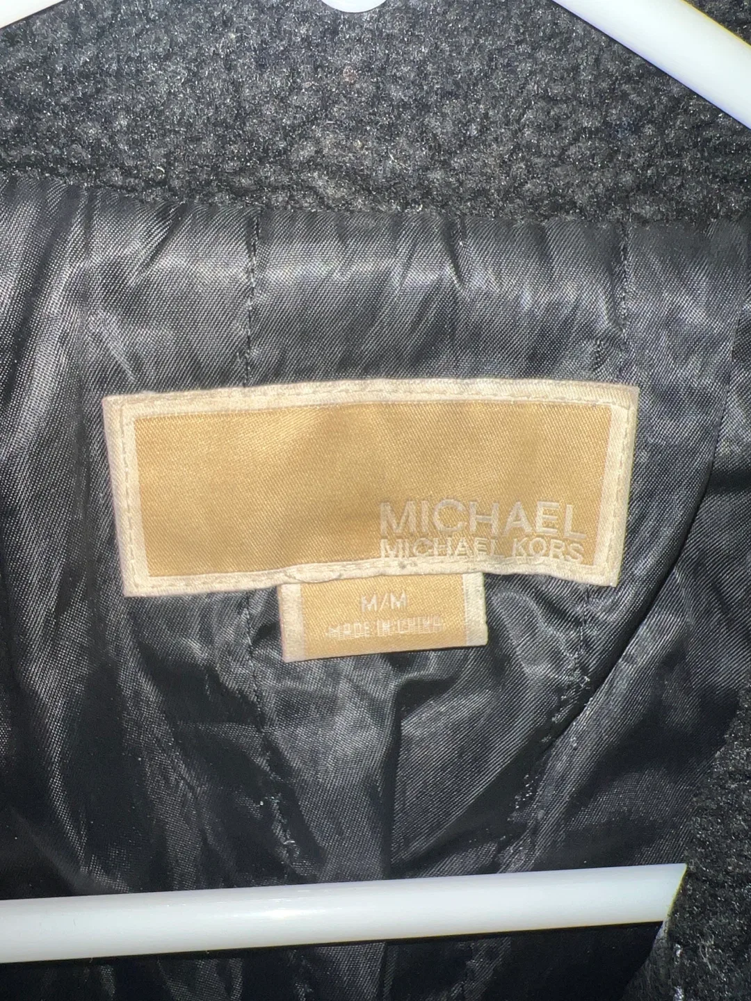 Michael Michael Kors Black Leather Jacket Size M image indicator(3)