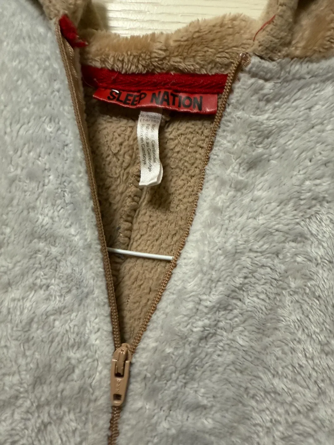 Sleep Nation Onesie - Brown - Halloween party or PJ party image indicator(2)