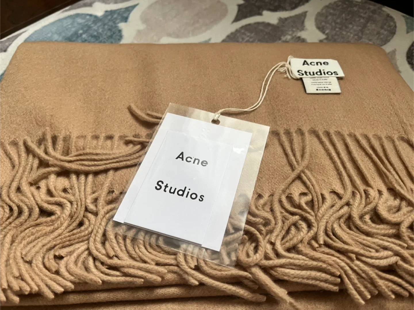 Acne Studios Wool Scarf - Beige image indicator(2)