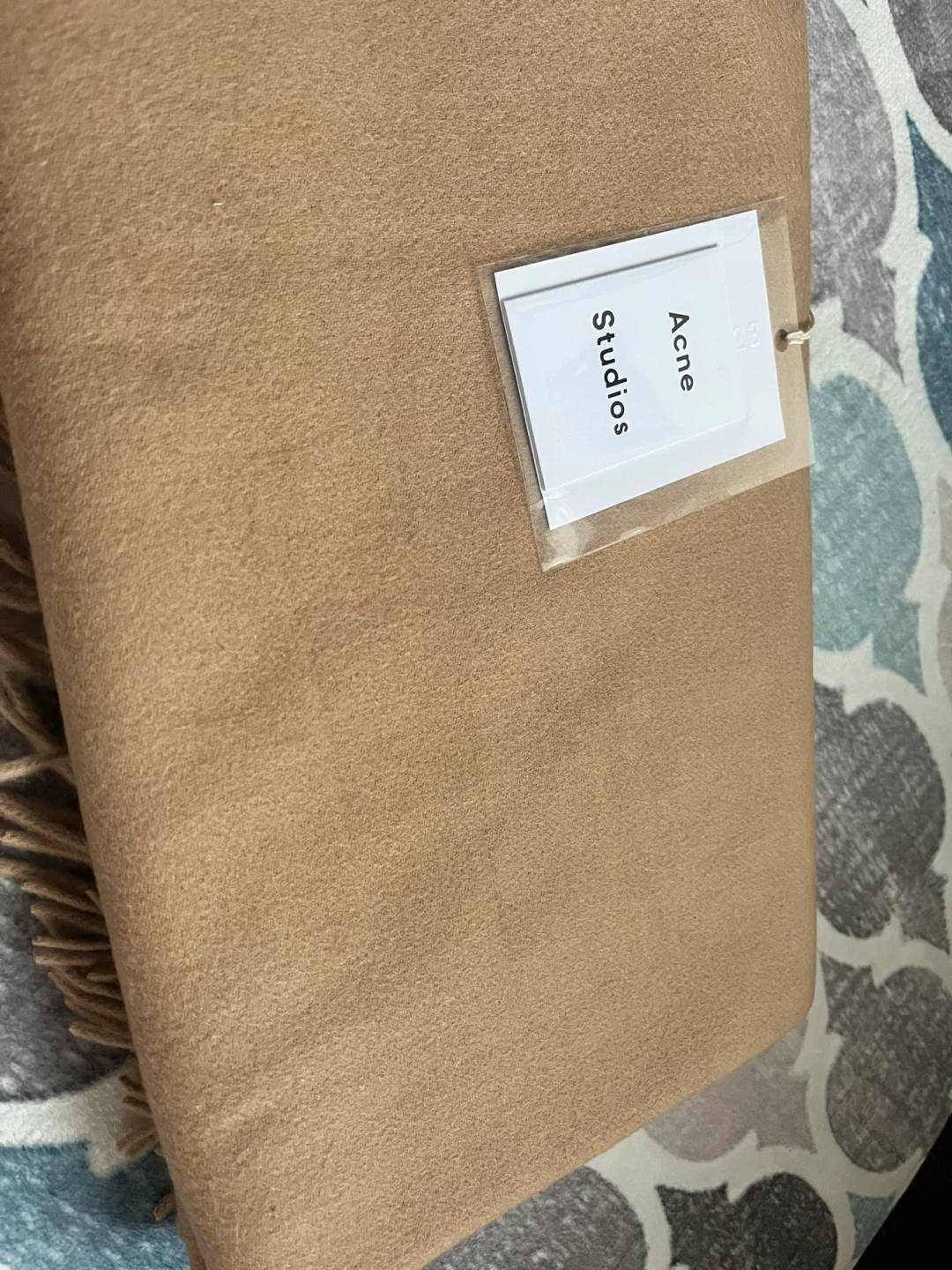 Acne Studios Wool Scarf - Beige - photo 3