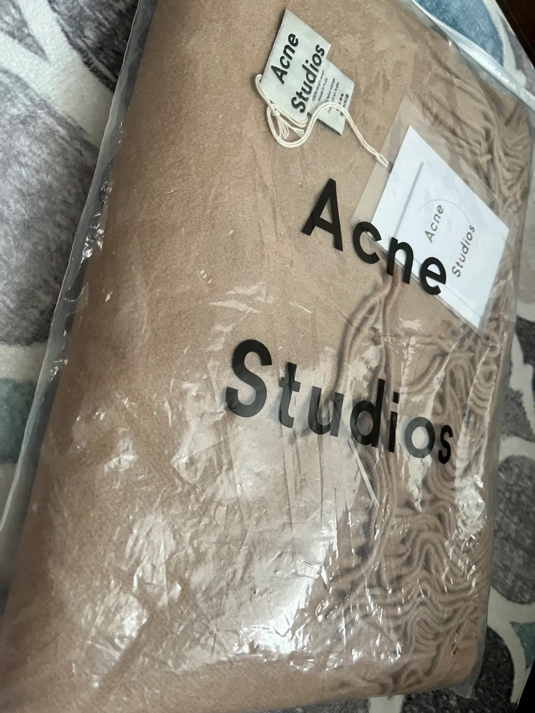Acne Studios Wool Scarf - Beige image indicator(5)