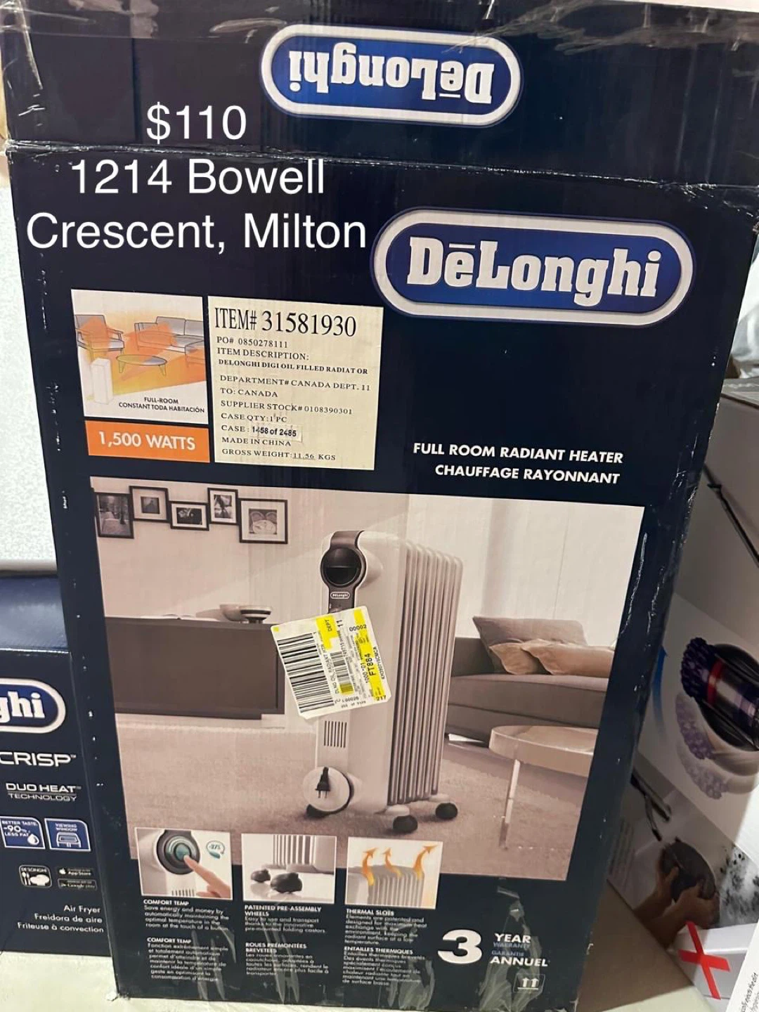 Delonghi heater