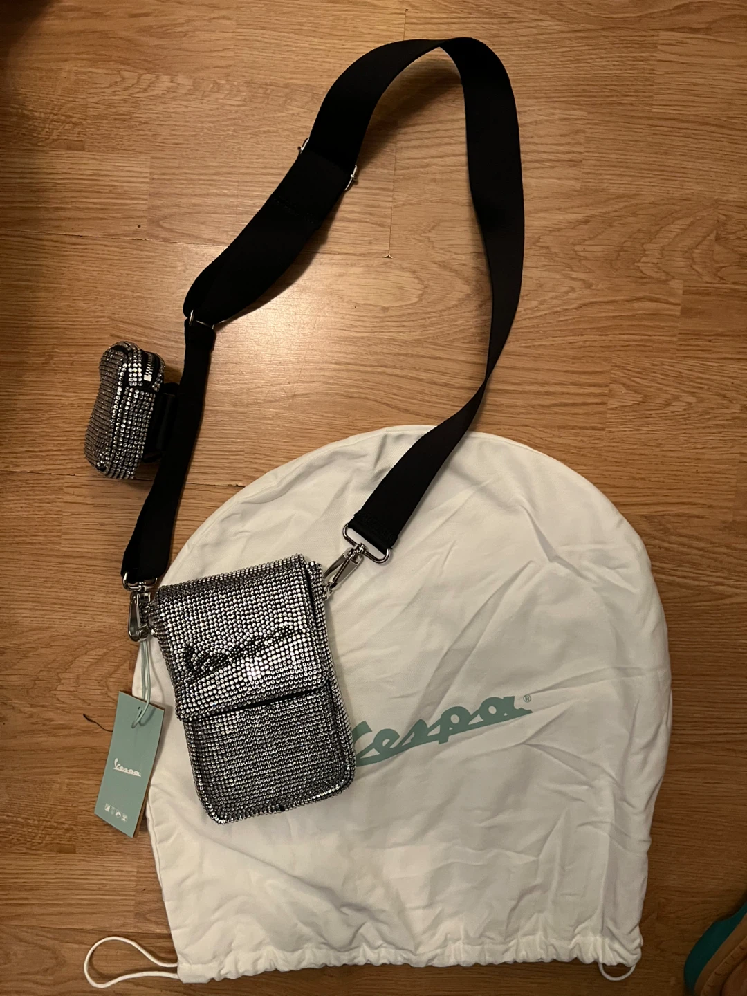 Shoulder bag Vespa Jet Strass black - photo 3