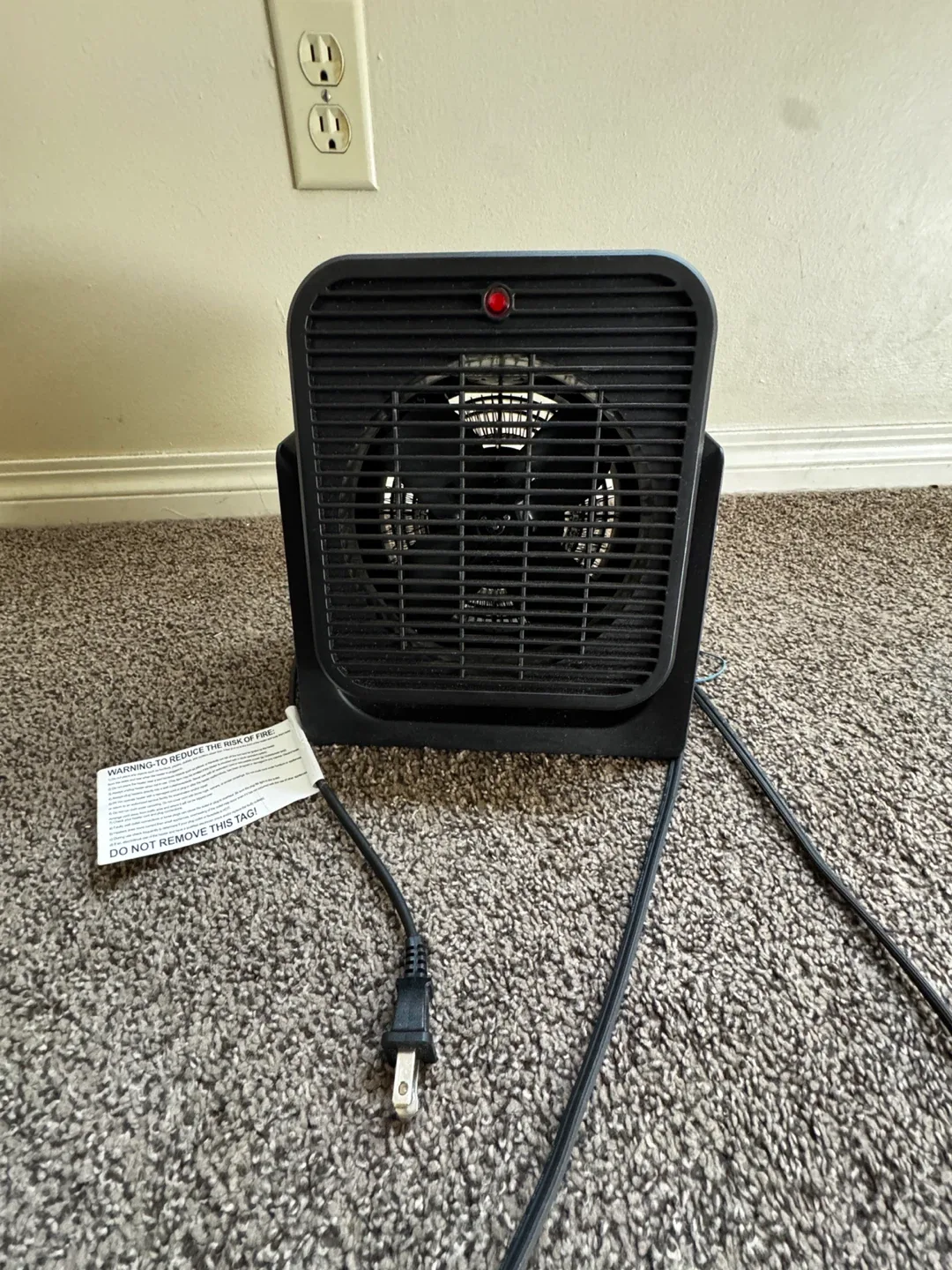 Black Portable Space Heater