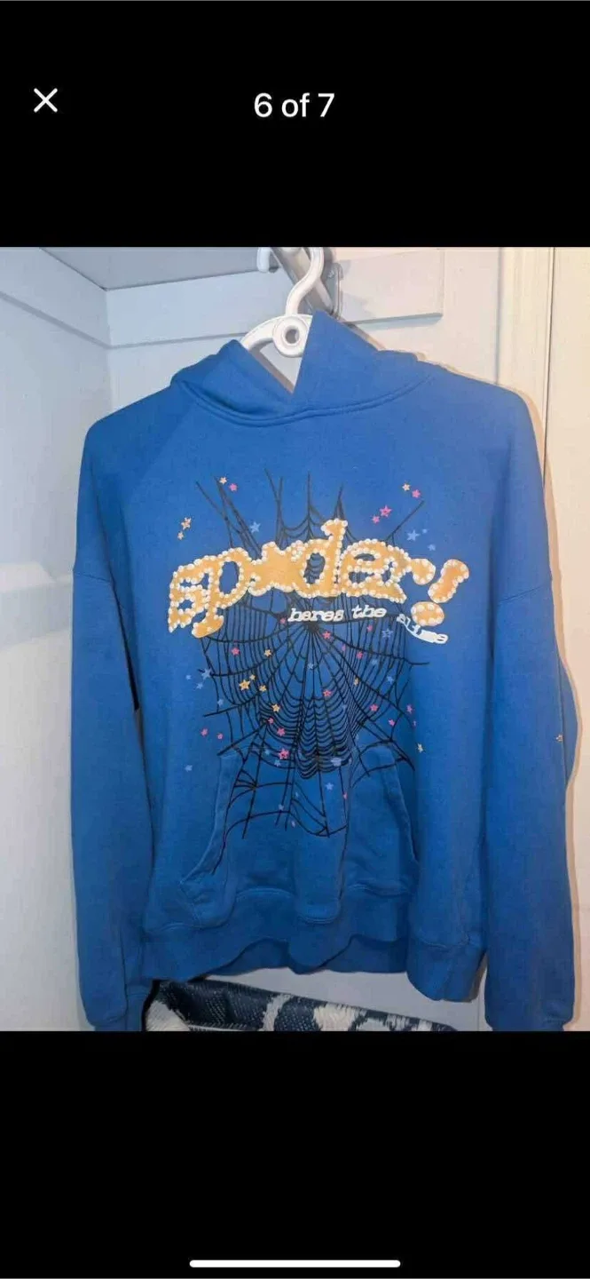 SP5DER Hoodie Blue image indicator(6)