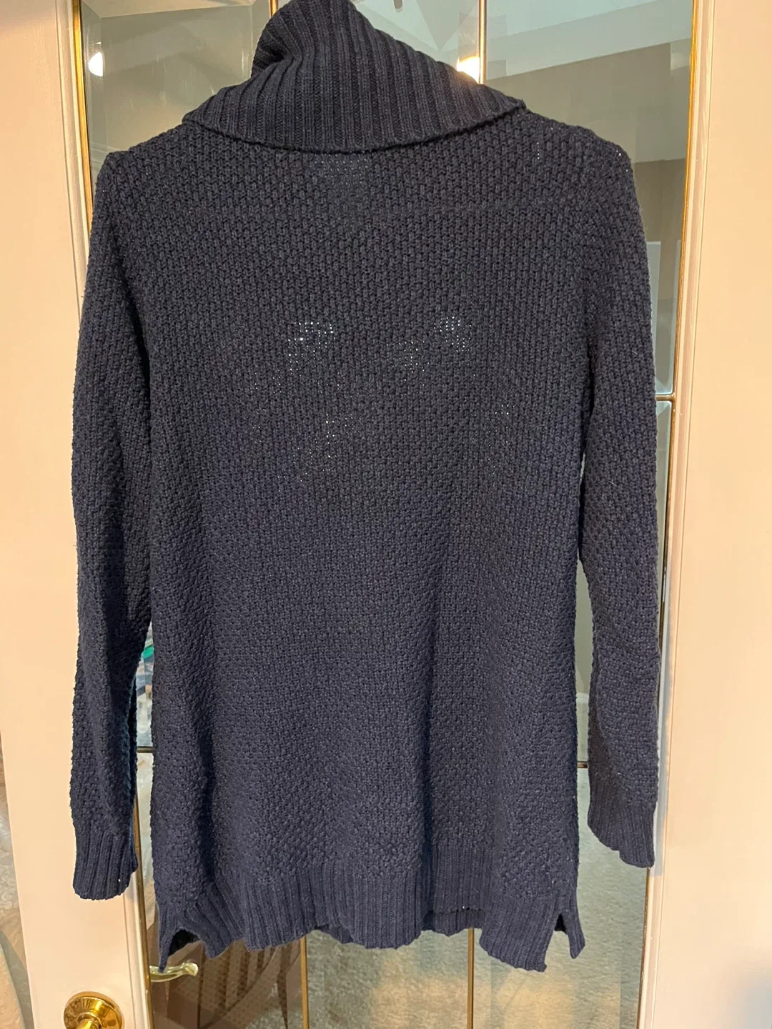 Hilary Radley Blue Cowl Neck Sweater - Size M/M image indicator(2)