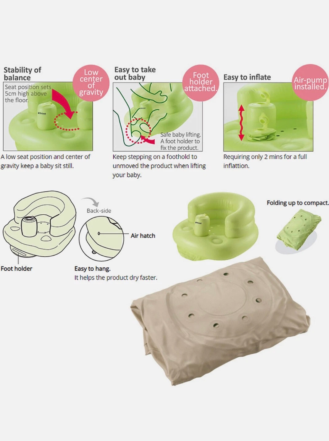 Richell Inflatable Baby Chair - photo 2