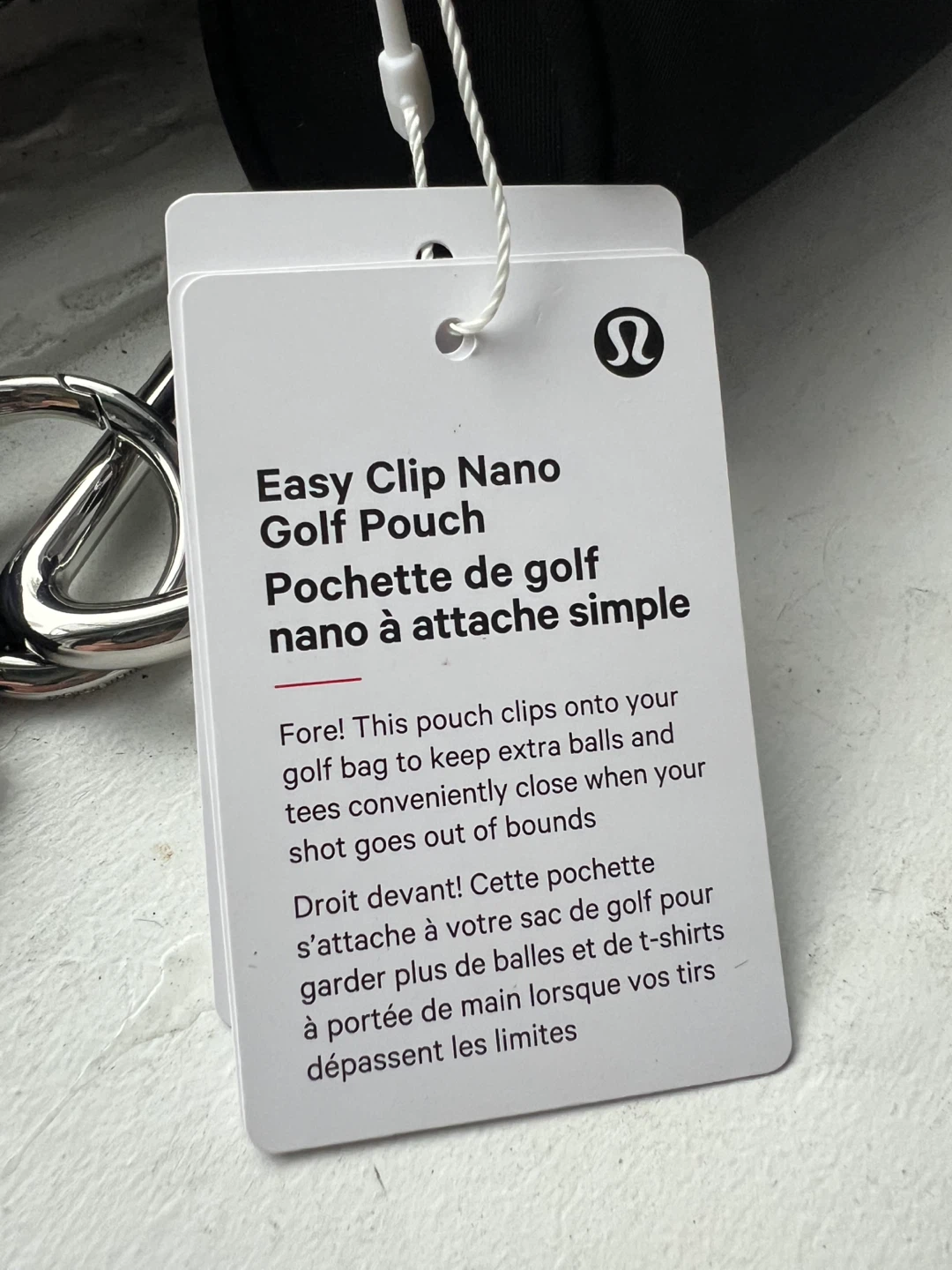Lululemon Easy Clip Nano Golf Pouch - Black - photo 4