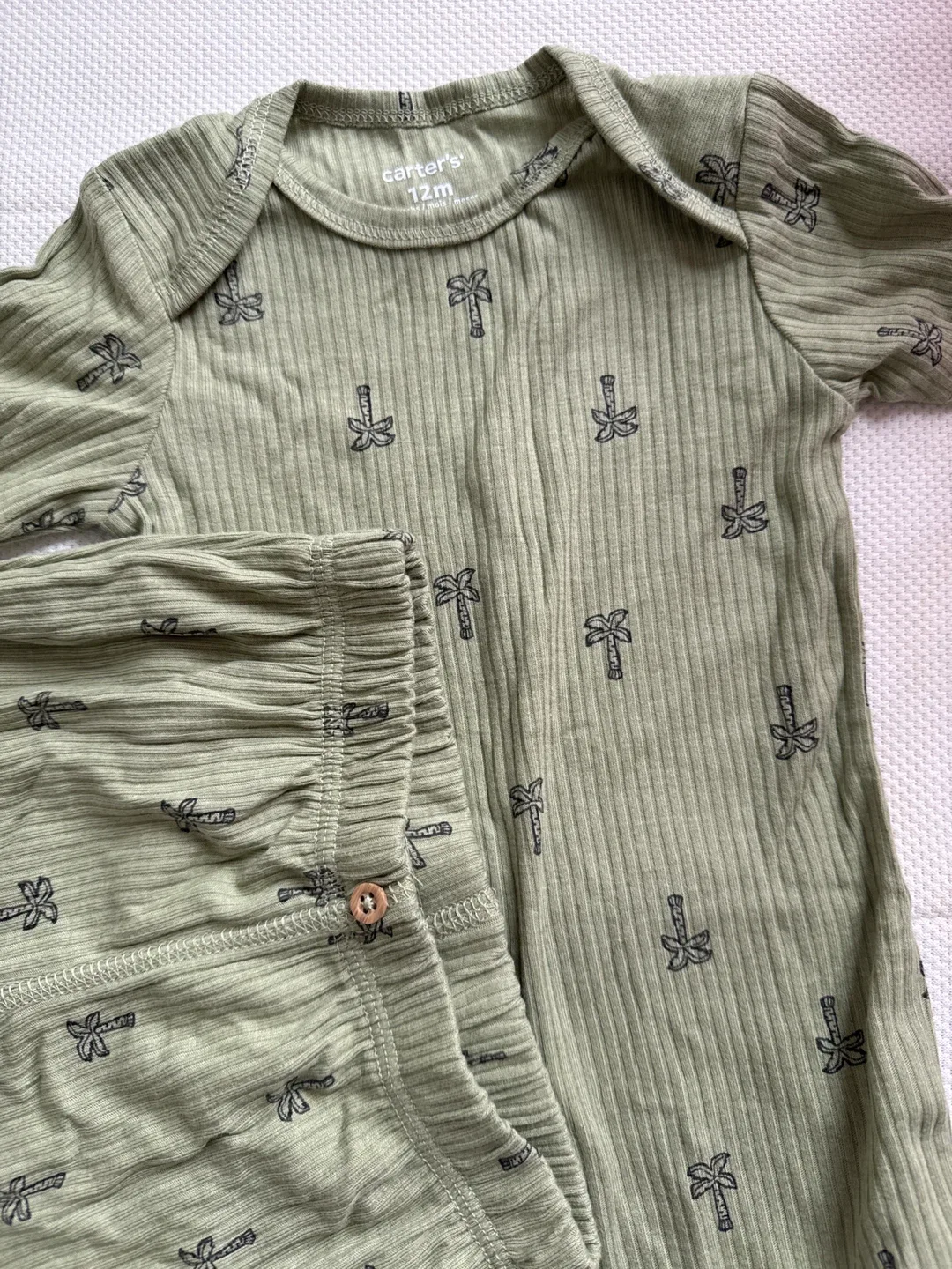 Carter's 12M Outfit - Olive Green image indicator(2)