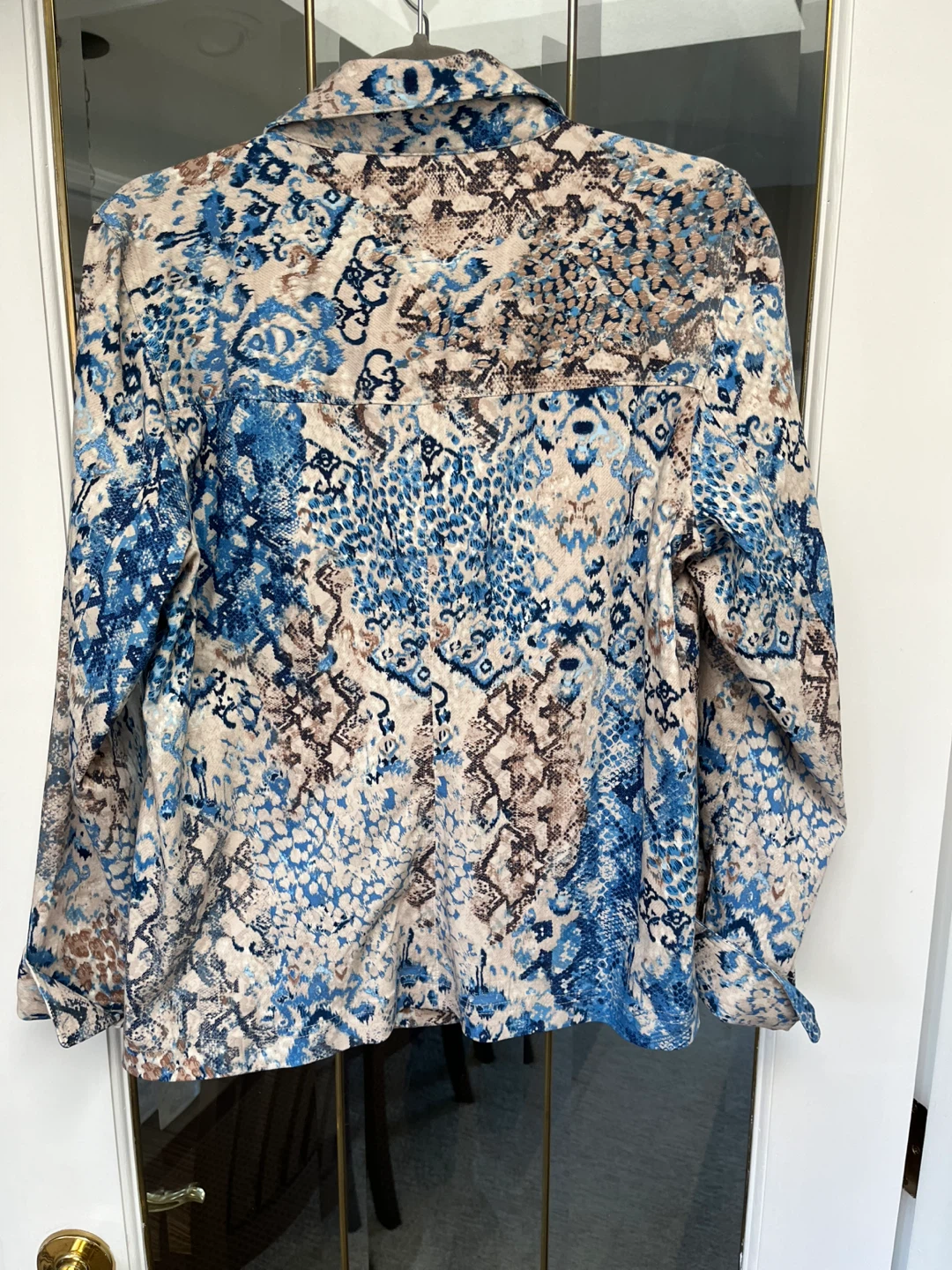 Northern Reflections Snakeskin Print Jacket - Size L - photo 2