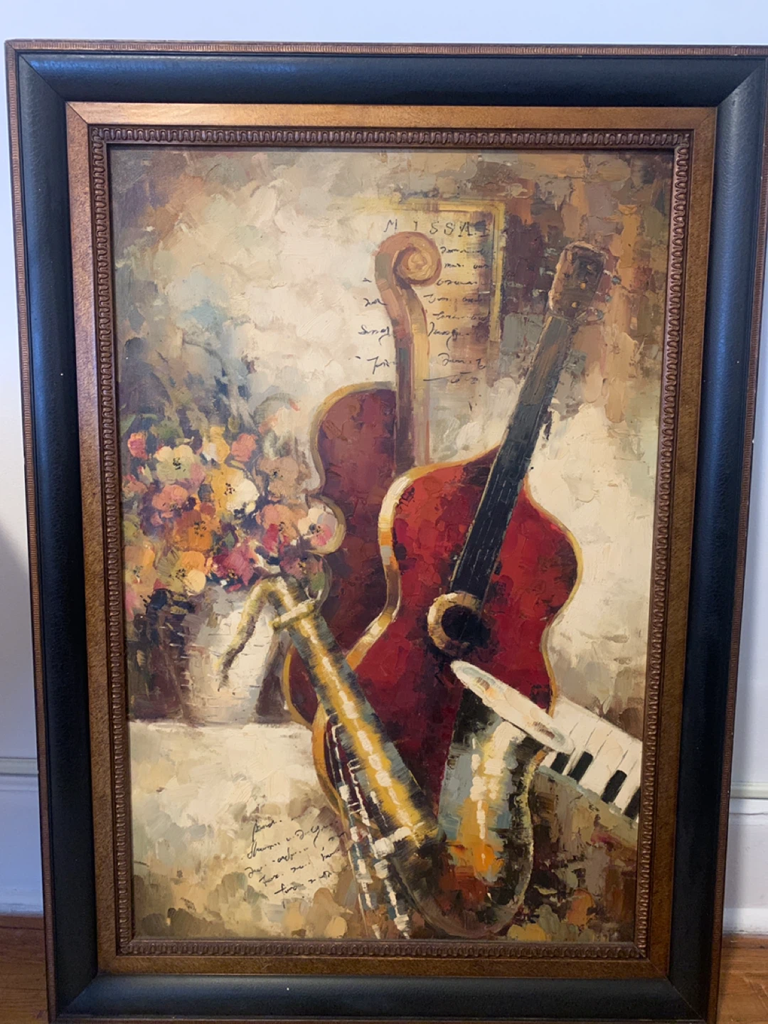 Framed Musical Instrument Painting - photo 2