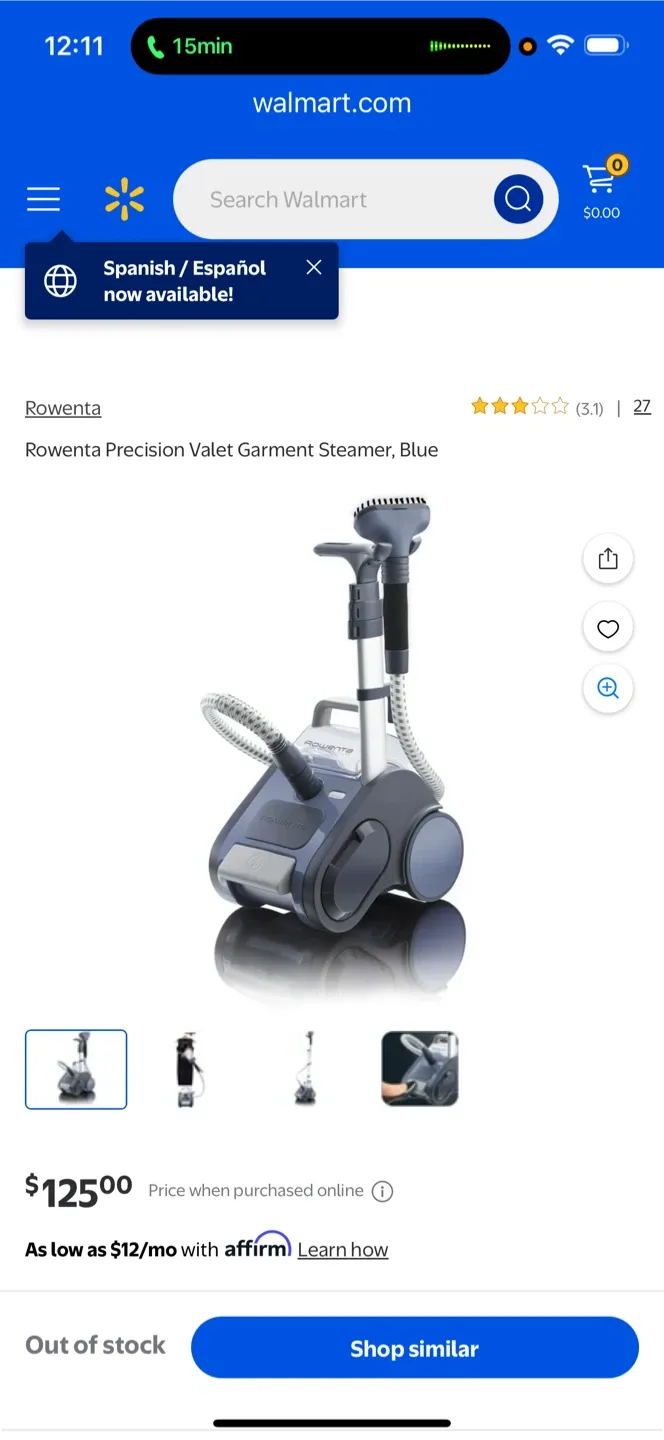 Rowena garment steamer image indicator(3)