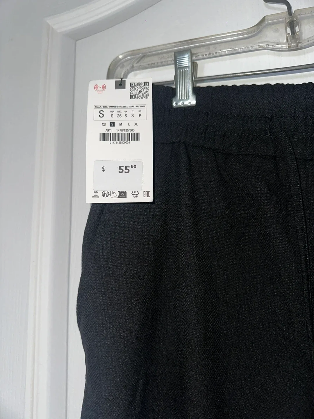 Zara Black Joggers - Size S image indicator(5)