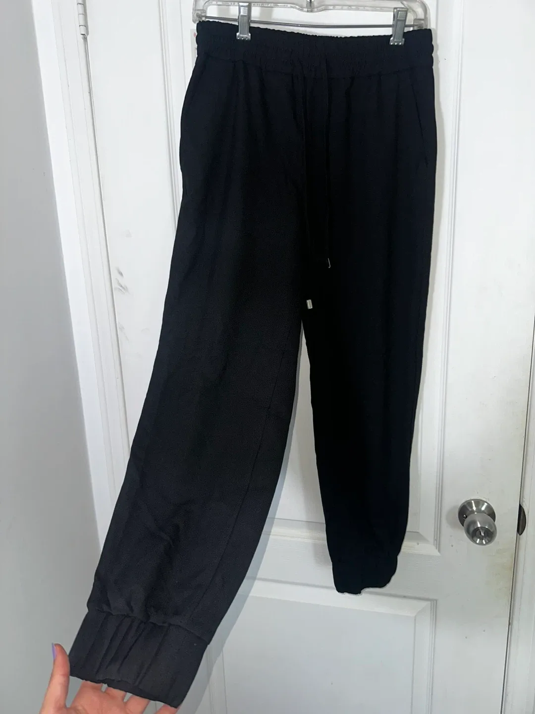 Zara Black Joggers - Size S image indicator(4)