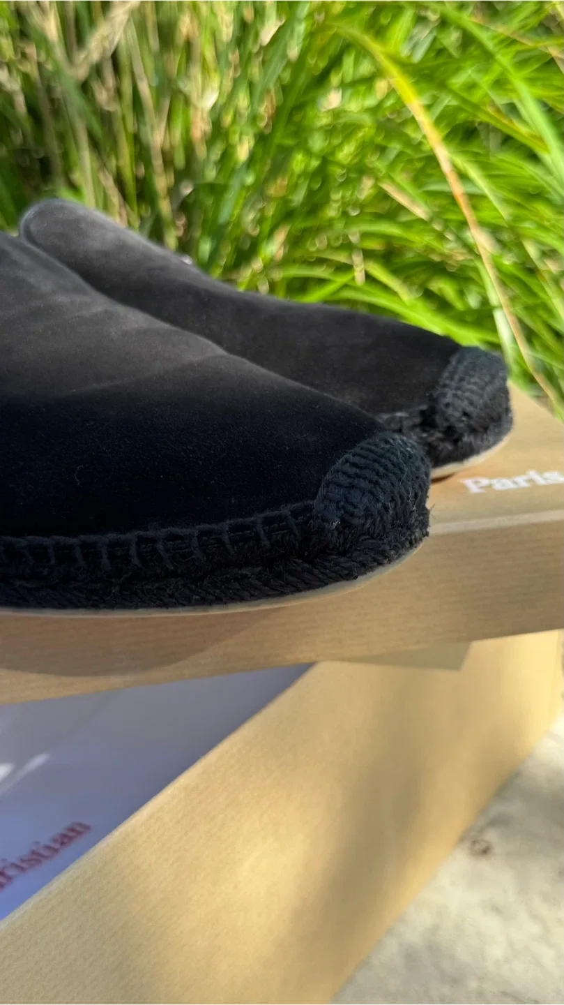 CHRISTIAN LOUBOUTIN Black Espadon Flat Crosta Clf Ali Black Men image indicator(3)