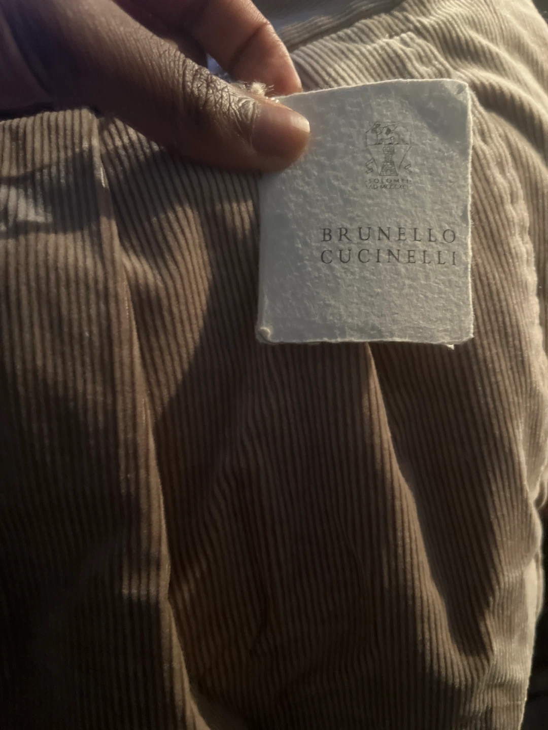 Brunello Cucinelli Corduroy Pants, Size 56