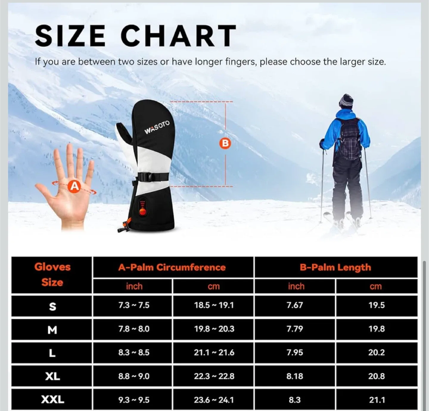 WASOTO Heated Gloves, Size M image indicator(4)