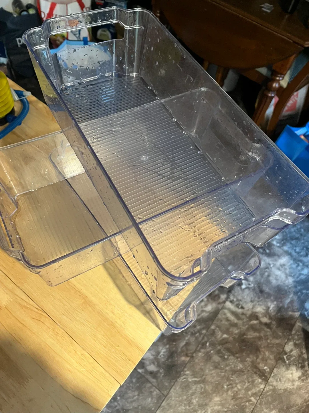 Clear Plastic Fridge Bins - Set of 3 image indicator(3)