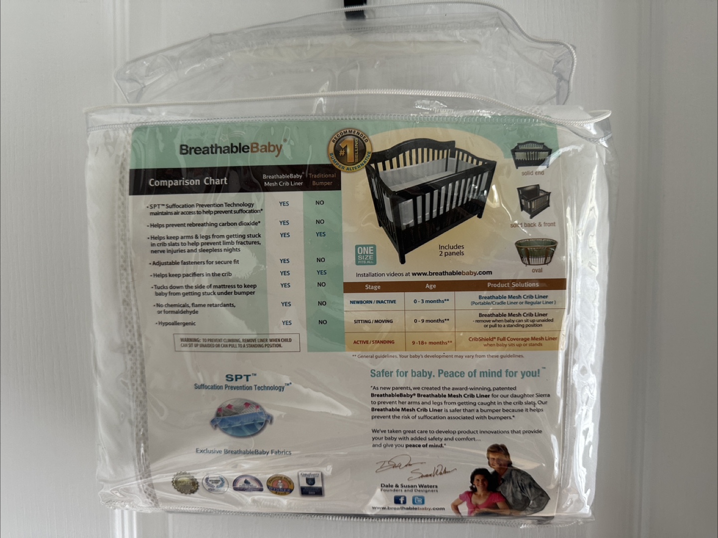 BreathableBaby Mesh Crib Liner - New in Package - photo 2