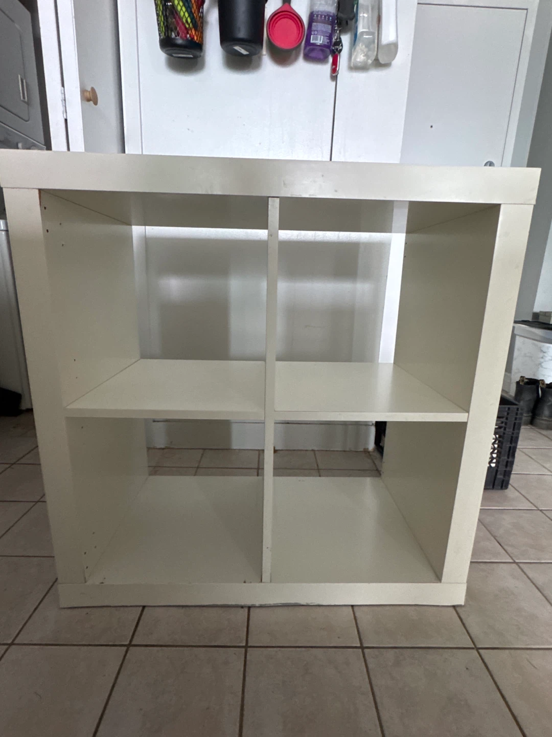 White 4-Cube Storage Shelf- Kallax