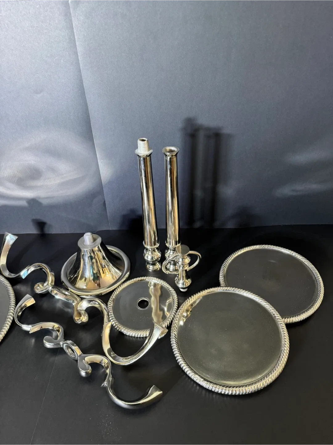 Silver Coloured Tiered Serving Stand image indicator(4)