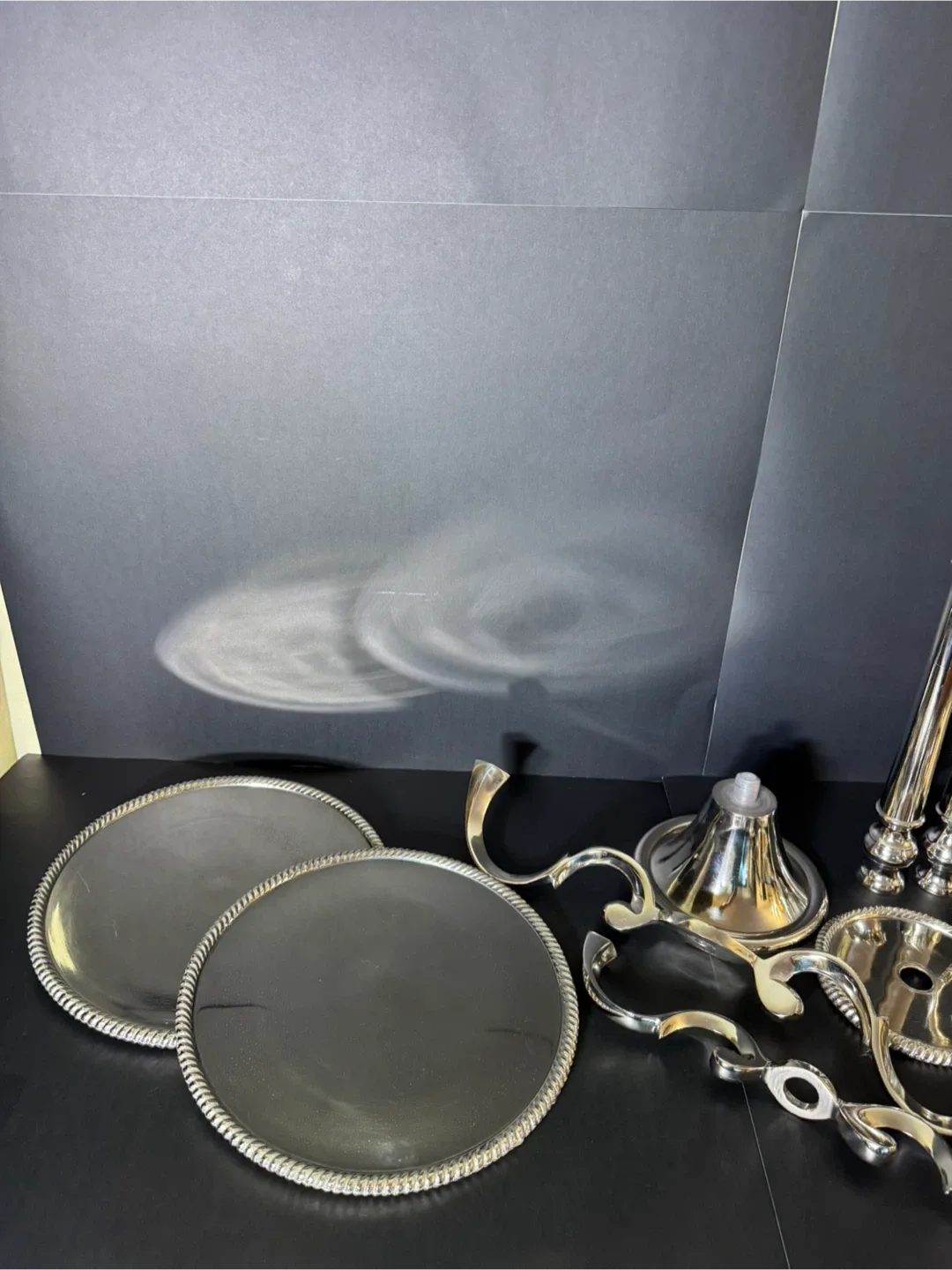 Silver Coloured Tiered Serving Stand image indicator(3)