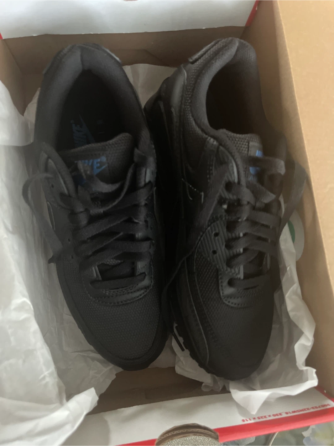 Nike Air Max 90 Black, Size 9 - photo 3