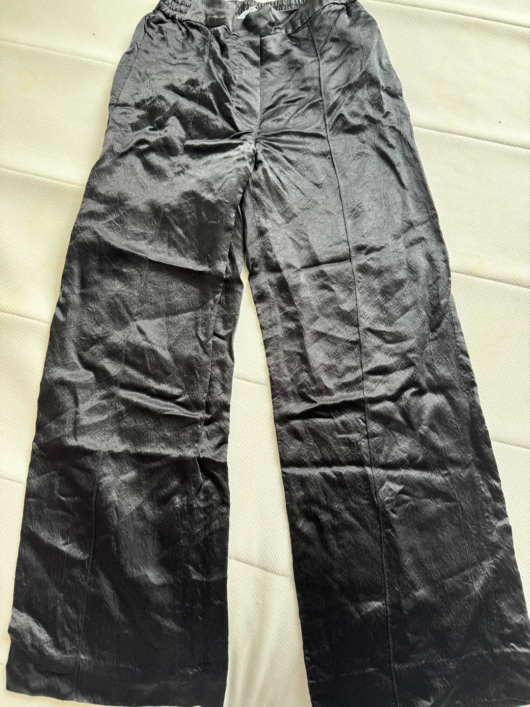 COS Black Wide Leg Pants Size 4 image indicator(2)