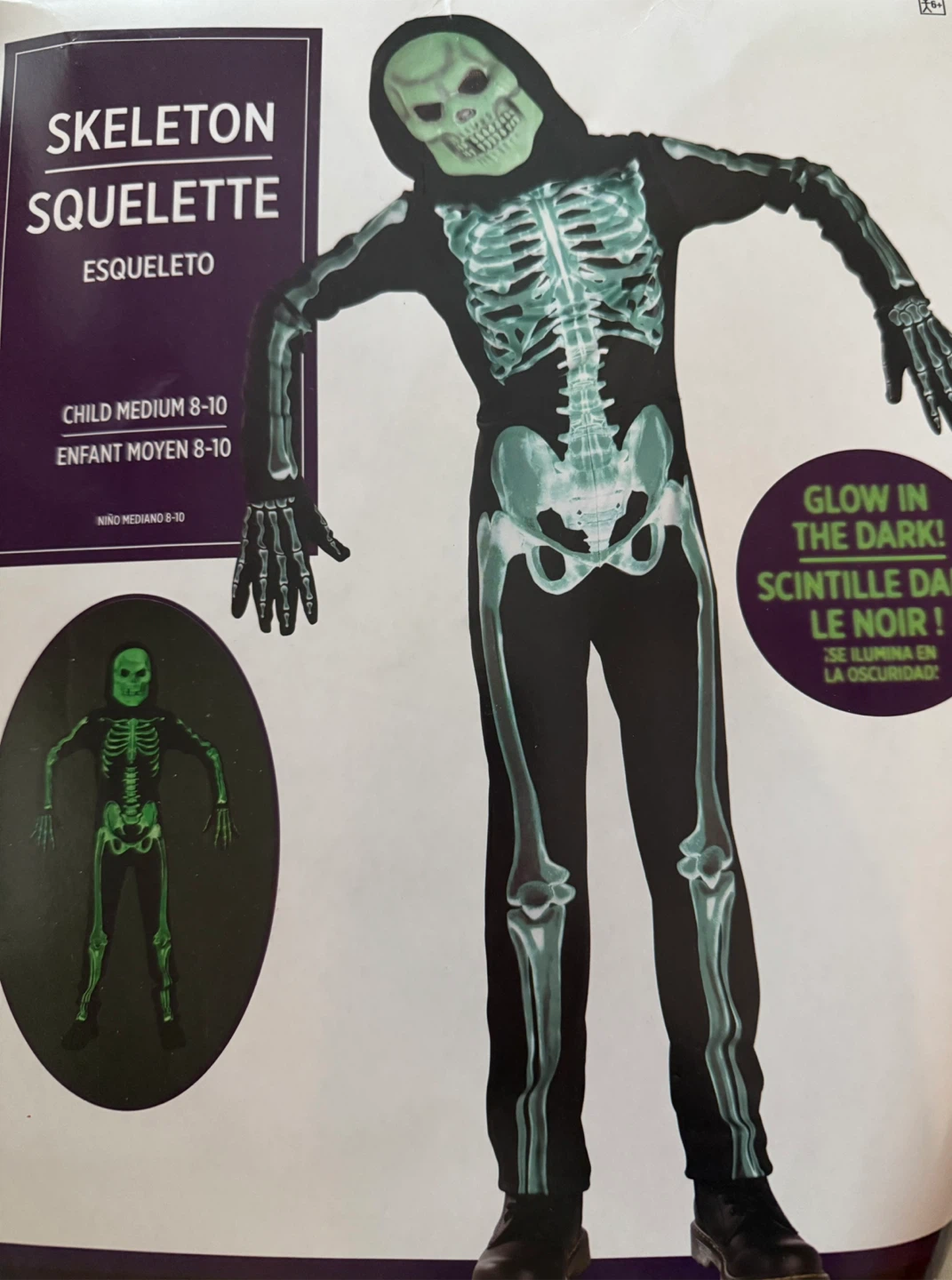 Skeleton Costume - Child Medium (8-10)